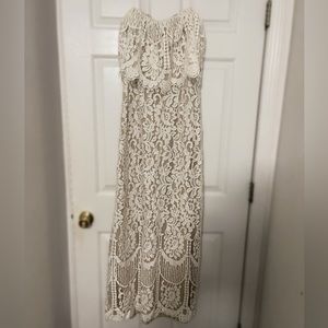 Boutique long lace dress Boho